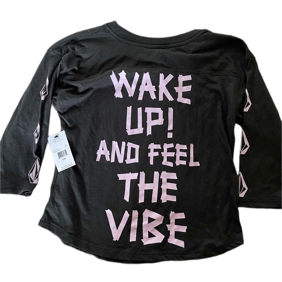 New kids unisex volcom vibe long sleeve shirt Sz 7/8 - Picture 1 of 4